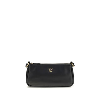 Bolso de hombro Bos Taurus de piel de becerro negra