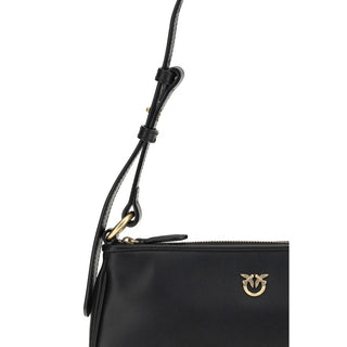 Bolso de hombro Bos Taurus de piel de becerro negra