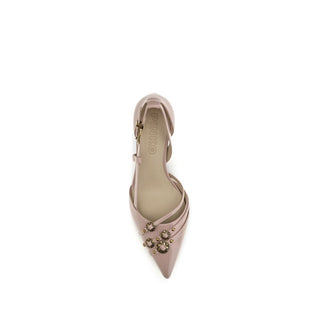Multicolor Calf Leather Bos Taurus Mid Heel Pumps