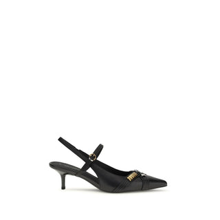 Mid-Heel-Pumps aus Kalbsleder (Bos Taurus) in Schwarz