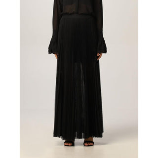 Schwarzer, langer Rock aus Polyester