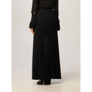 Schwarzer, langer Rock aus Polyester