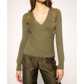 Sudadera verde de viscosa