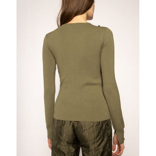 Sudadera verde de viscosa
