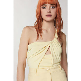 Yellow Acetate Tank Tops