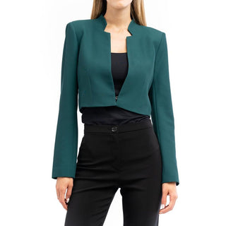 Brown Polyester Blazer