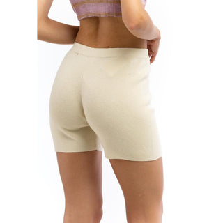 Beige Nylon Leggings