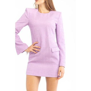 Lässiges Kleid aus lila Polyester