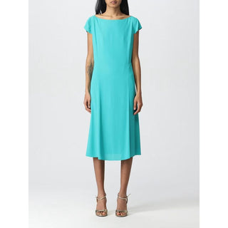 Grünes Freizeitkleid aus Viskose