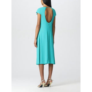Grünes Freizeitkleid aus Viskose