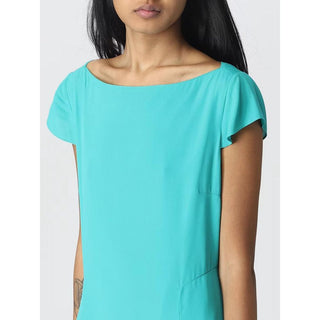 Grünes Freizeitkleid aus Viskose