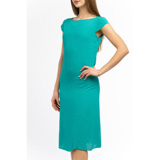 Grünes Freizeitkleid aus Viskose