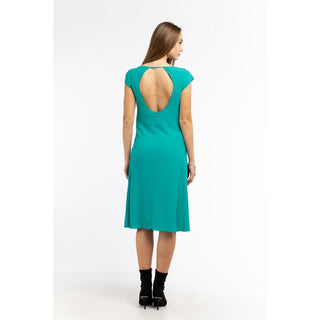 Grünes Freizeitkleid aus Viskose