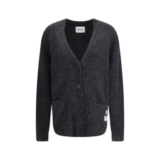 Grauer Alpaka-Vikunja-Paco-Cardigan