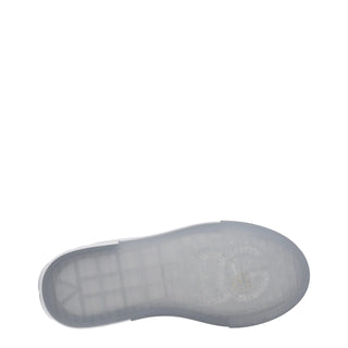 Weiße Low-Top-Sneaker aus Leder