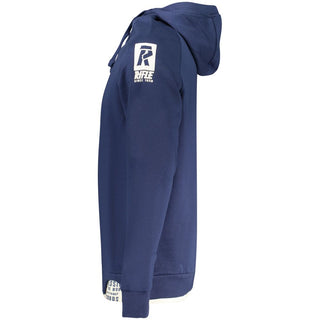 Sudadera azul de algodón para hombre