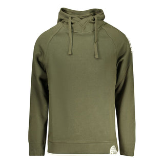 Sudadera verde de algodón para hombre