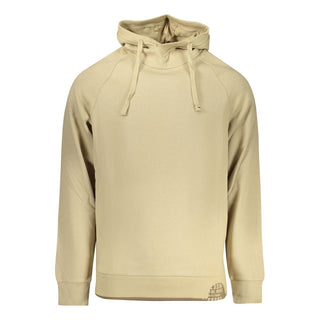 Sudadera beige de algodón para hombre