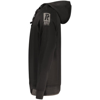Black Cotton Men Sweatshirt