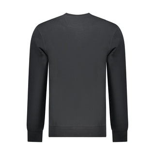 Black Cotton Men Sweatshirt