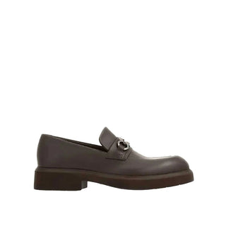 Braune Kalbsleder Slipper