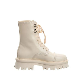 Weiße Kalbsleder-Stiefel