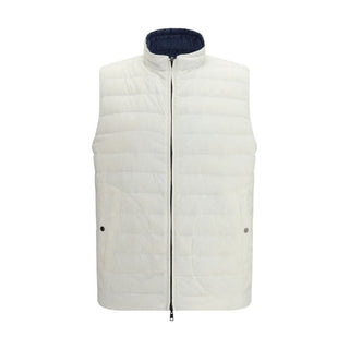 Chaqueta sin mangas blanca de poliamida