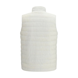 Chaqueta sin mangas blanca de poliamida