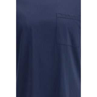 Blaues Baumwoll-T-Shirt