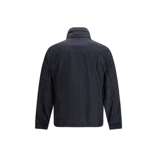 Blaue Polyamid-Shelljacke
