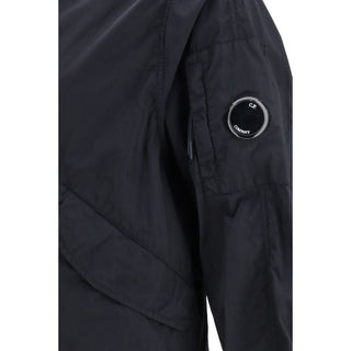 Blaue Polyamid-Shelljacke