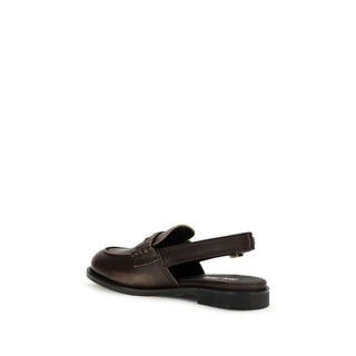 Mocasines slip-on de cuero de becerro marrón Bos Taurus