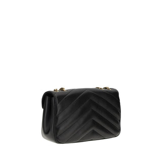 Bolso de hombro negro de cordero Ovis Aries Aries