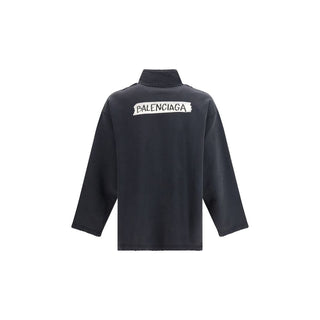 Black Cotton Sweatshirt