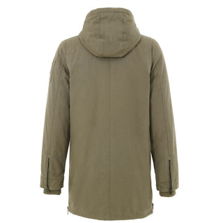 Grüner Baumwollparka