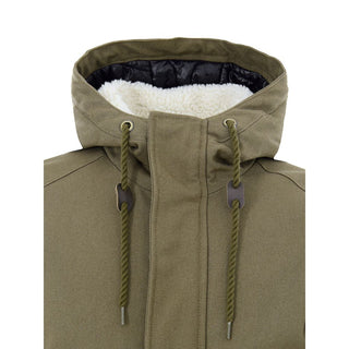 Grüner Baumwollparka