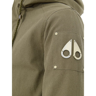 Grüner Baumwollparka