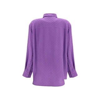 Violettes Seidenhemd