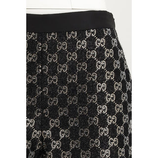 Black Viscose Bermuda Shorts