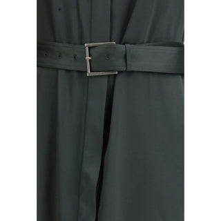 Bicolor-Maxikleid aus Azetat