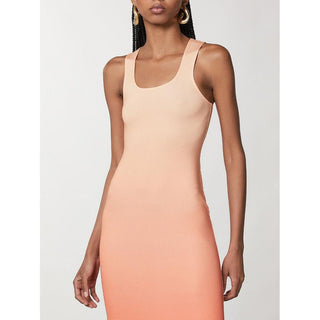 Vestido casual multicolor de poliéster