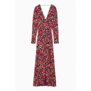 Rotes Viskose-Freizeitkleid