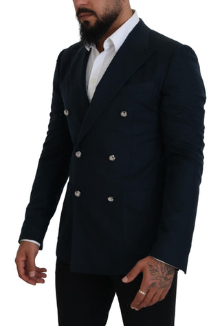 Abrigo formal cruzado azul
