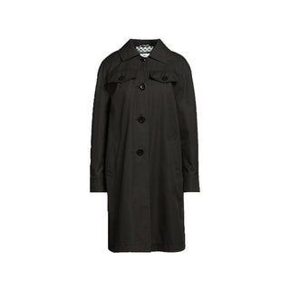 Schwarzer Baumwollparka