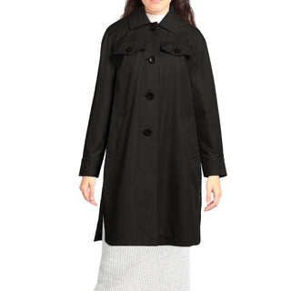 Schwarzer Baumwollparka