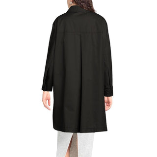 Schwarzer Baumwollparka