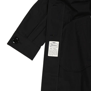 Schwarzer Baumwollparka