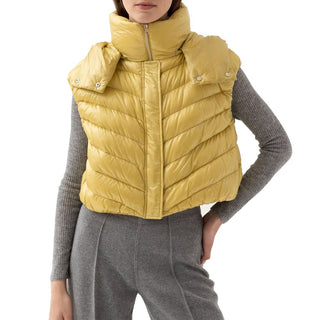 Bicolor Polyamide Sleeveless Jacket