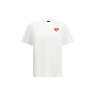 Weißes Baumwoll-T-Shirt