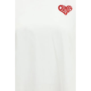 Weißes Baumwoll-T-Shirt